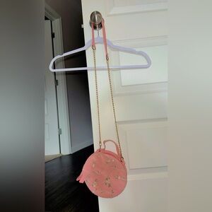Pink Floral Crossbody Bag